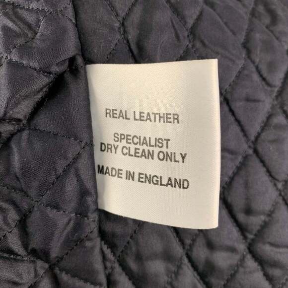 KATHARINE HAMNETT Winter 1990 Black Studded Leather Clean Up Or Die Biker Jacket - Picture 8 of 10